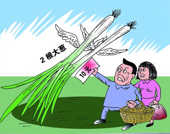 高價蔥提升成本，菜品價到底漲不漲愁壞老板